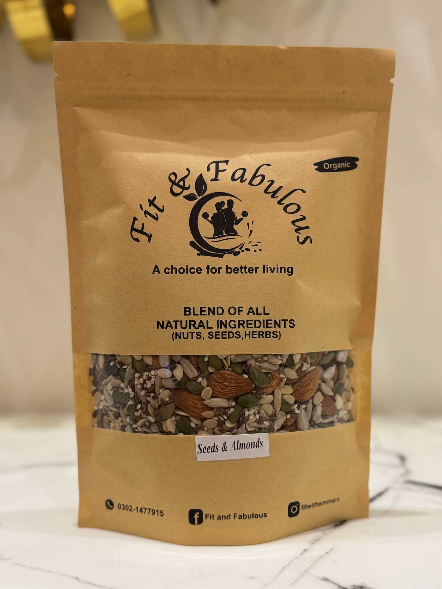 Fit with Ammara Seeds & Almonds Mix